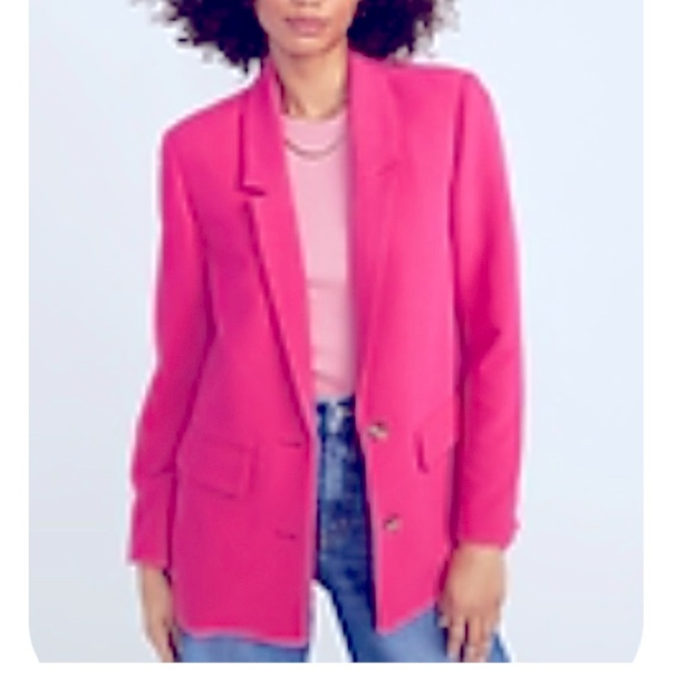 Bright pink blazer